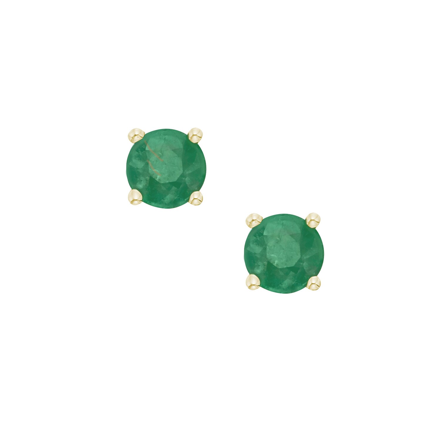 Fred Meyer Jewelersemerald Stud Earrings Jewelers Emerald Stud Earrings In 14k Yellow Gold