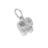 Baby Shoes Charm in Sterling Silver by Rembrandt