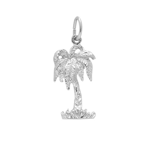 Palm Tree Charm In Sterling Silver By Rembrandt