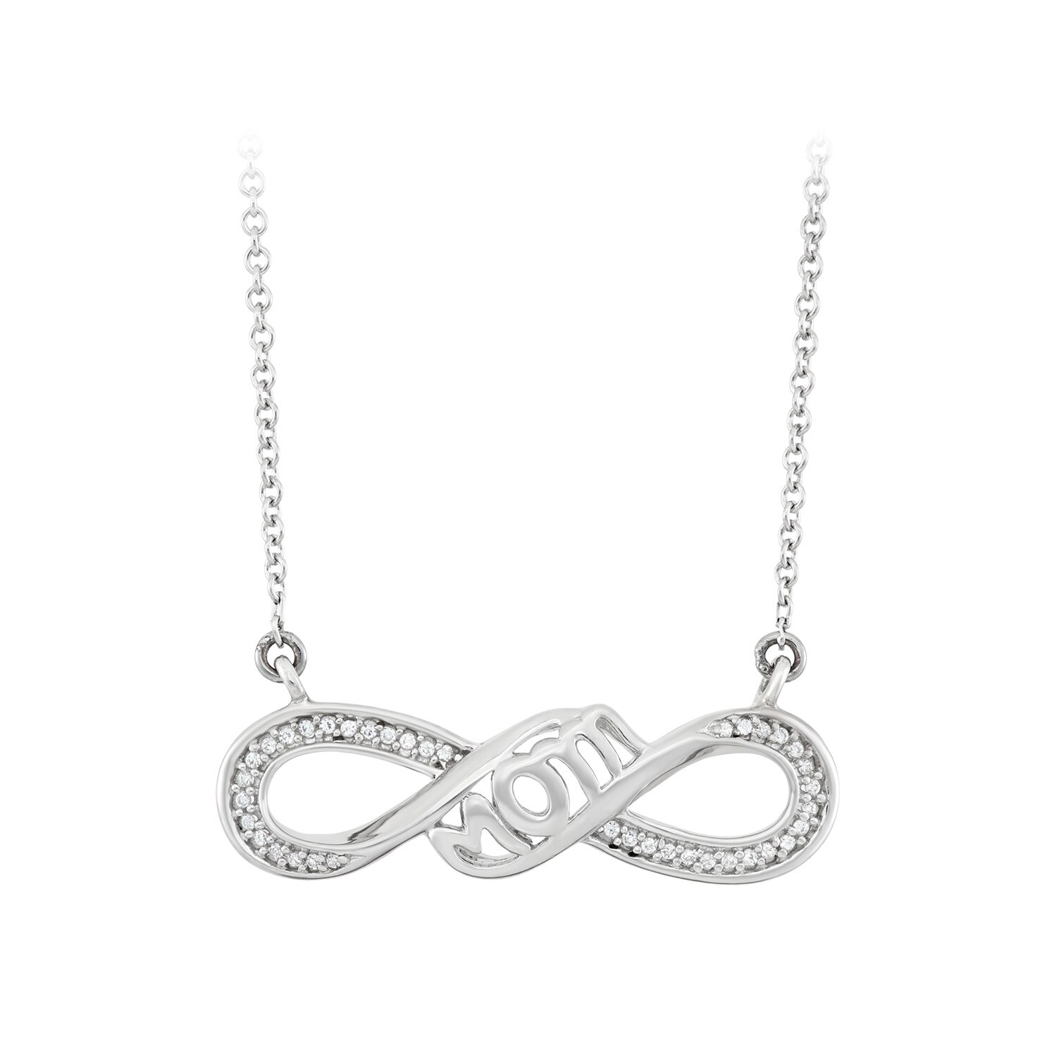 Infinity Mom Diamond Necklace