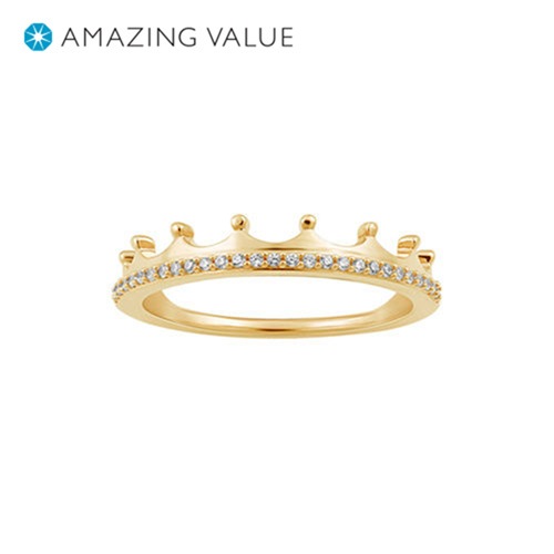 enchanted disney fine jewelry diamond majestic princess ring in 10k yellow gold