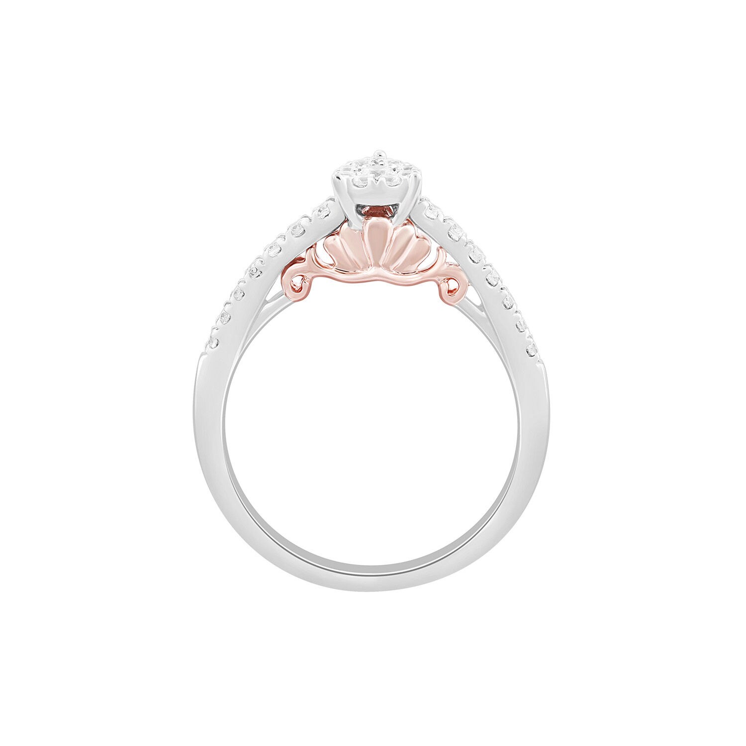 Fred Meyer Jewelersenchanted Disney Diamond Ariel Engagement Ring Diamond Ariel Engagement Ring In 10k White