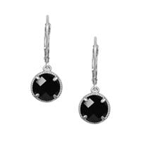 Black Onyx Dangle Earrings in Sterling Silver