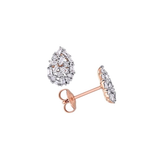 1/4 ct. tw. Diamond Fashion Earrings in 14K Rose Gold