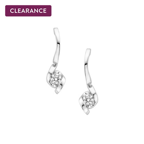 1/2 ct. tw. Diamond Sirena Dangle Earrings in 14K White Gold -  Merit Diamond Corp., USL1759WR5J