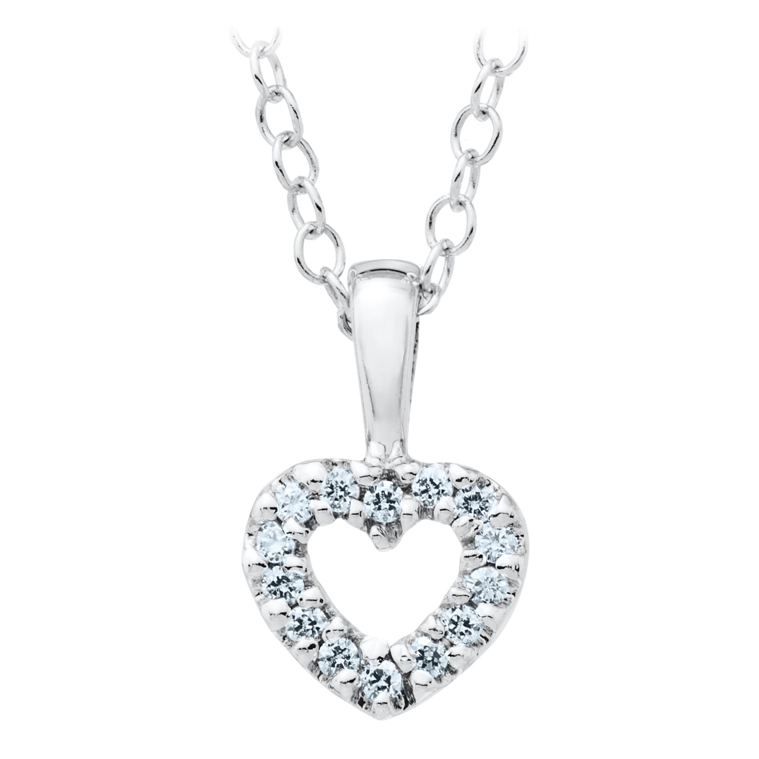 Childs Cubic Zirconia Heart Pendant - Cubic Zirconia Heart Pendant Childs Cubic Zirconia Heart Pendant - Cubic Zirconia Heart Pendant