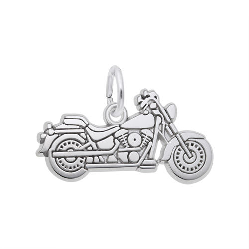 Motorcycle Charm By Rembrandt In Sterling Silver