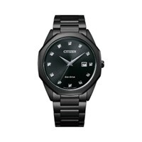 41mm Men's Citizen Eco-Dive Corso Watch with Black Dial and Black Bracelet