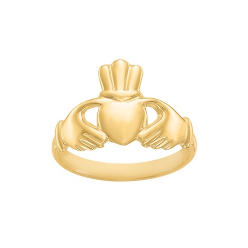 Gold Classics(tm) 14kt. Polished 14kt. Gold Claddagh Ring -  Fine Jewelry Collections, R122