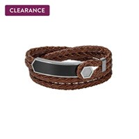 Men's Bulova Braided 7.3 Wrap Bracelet in Stainless Steel