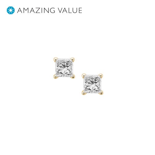 3/4 ct. tw. Diamond Stud Earrings in 14K Yellow Gold