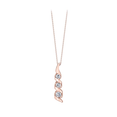 1/3 ct. tw. Diamond Sirena Pendant in 14K Rose Gold -  Merit Diamond Corp., USI1163PR5J