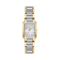 22mm Ladies' Citizen Eco-Drive Bianca Watch with White Dial and Two-Tone Bracelet