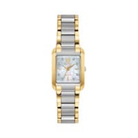 22mm Ladies' Citizen Eco-Drive Bianca Watch with White Dial and Two-Tone Bracelet