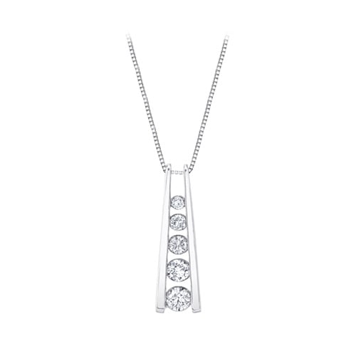 1/2 ct. tw. Diamond Sirena Pendant in 14K White Gold -  Merit Diamond Corp., UMI4133WR7W