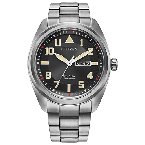 42mm Men's Citizen Eco-Drive® Sport Casual Watch with a Black Dial and Silver-Tone Bracelet -  BM8560-53EV