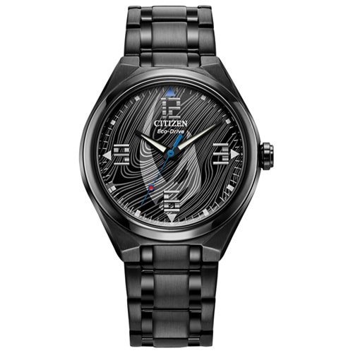 40mm Men's Citizen Eco-Drive® Star Wars Mandalorian Watch with a Black Dial and Black Bracelet -  AW2045-57WV