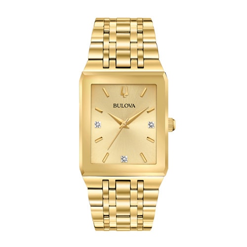 31mm Men's Bulova Futuro Watch with Yellow Gold-Tone Dial and Yellow Gold-Tone Bracelet -  Citizen, 97D120V