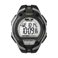 43mm Men's Timex Ironman Digital Watch with Grey Dial and Black Resin Strap