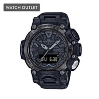 63mm Men's Casio G-Shock Master of G Watch with a Black Dial and Black Resin Strap