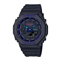 48mm Men's Casio G-Shock Analog-Digital Watch with a Black Dial and Black Strap