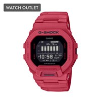 49mm Men's Casio G-Shock Digital Watch with a Black Dial and Red Strap