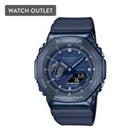 49mm Men's Casio G-Shock Analog-Digital Watch with a Blue Dial and Blue Strap