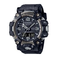 61mm Men's Casio G-Shock Mud Master Analog-Digital Watch with a Black Dial and Black Strap