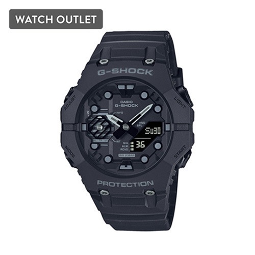 46mm Men's Casio G-Shock Analog-Digital Watch with a Black Dial and Black Strap -  GAB001-1A