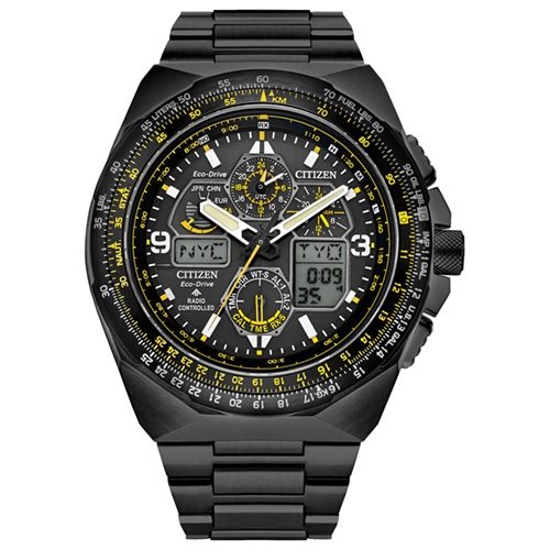 46mm Men's Citizen Eco-Drive® Promaster Watch with a Black Dial and Black Bracelet -  JY8127-59EV