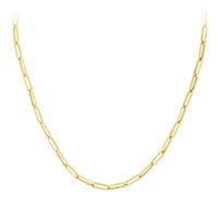 20 Paper Clip Neck Chain in 14K Yellow Gold 4.2mm