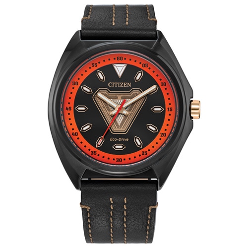 43mm Men's Citizen Eco-Drive® Tony Stark Watch with a Black Dial and Black Strap -  AW2075-05WV