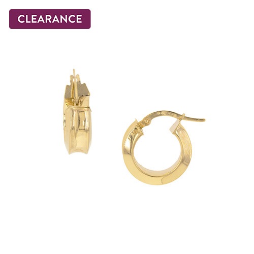 Polished Hoop Earrings in 14K Yellow Gold