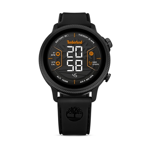 45mm Men's Timberland Trail Force Smart Watch with a Black Dial and Black Strap -  Geneva Watch Group Inc - Ecom Only, TDIGB0064503