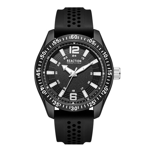 45mm Men's Kenneth Cole Reaction Watch with a Black Dial and Black Strap -  Geneva Watch Group Inc - Ecom Only, KRWGM7004903