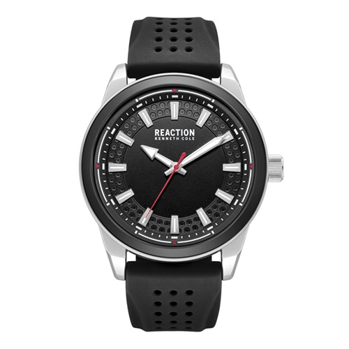48mm Men's Kenneth Cole Reaction Watch with a Black Dial and Black Strap -  Geneva Watch Group Inc - Ecom Only, KRWGM7005302