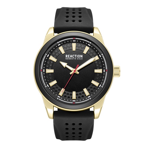48mm Men's Kenneth Cole Reaction Watch with a Black Dial and Black Strap -  Geneva Watch Group Inc - Ecom Only, KRWGM7005305