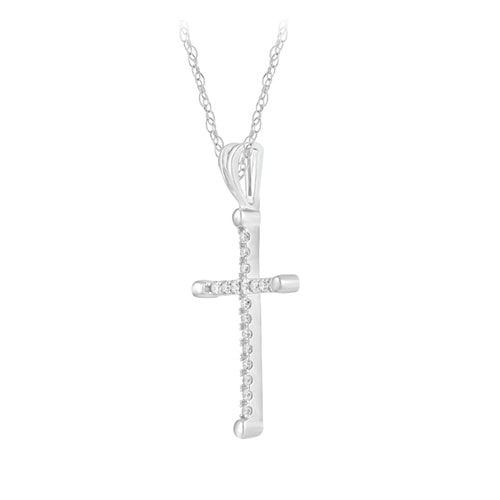 1/8 ct. tw. Diamond Cross Pendant