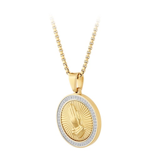 Men's 1/4 ct. tw. Diamond Prayer Hands Pendant