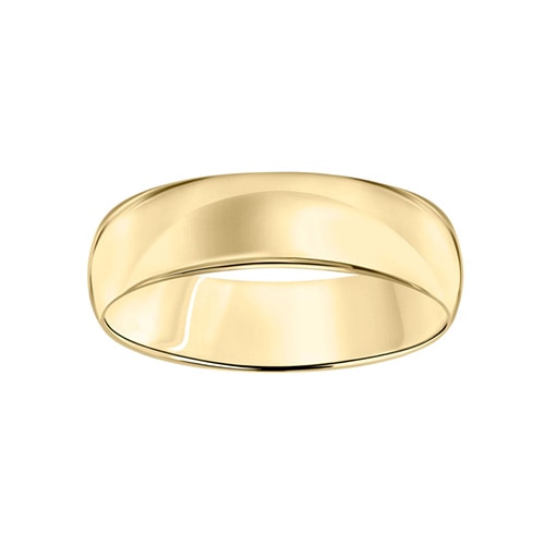 Men's 6mm Wedding Band in 14K Yellow Gold