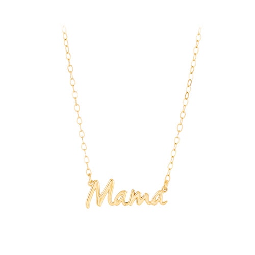 Mama 18" Necklace in 10K Yellow Gold