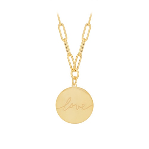 Love 17" Necklace in 10K Yellow Gold