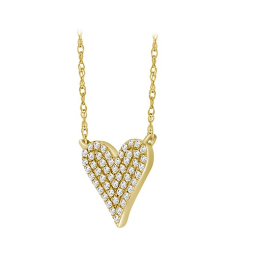 1/10 ct. tw. Diamond Heart 18" Necklace