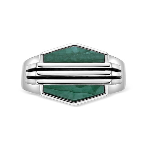 PRIMO Elite Men's Malachite Ring