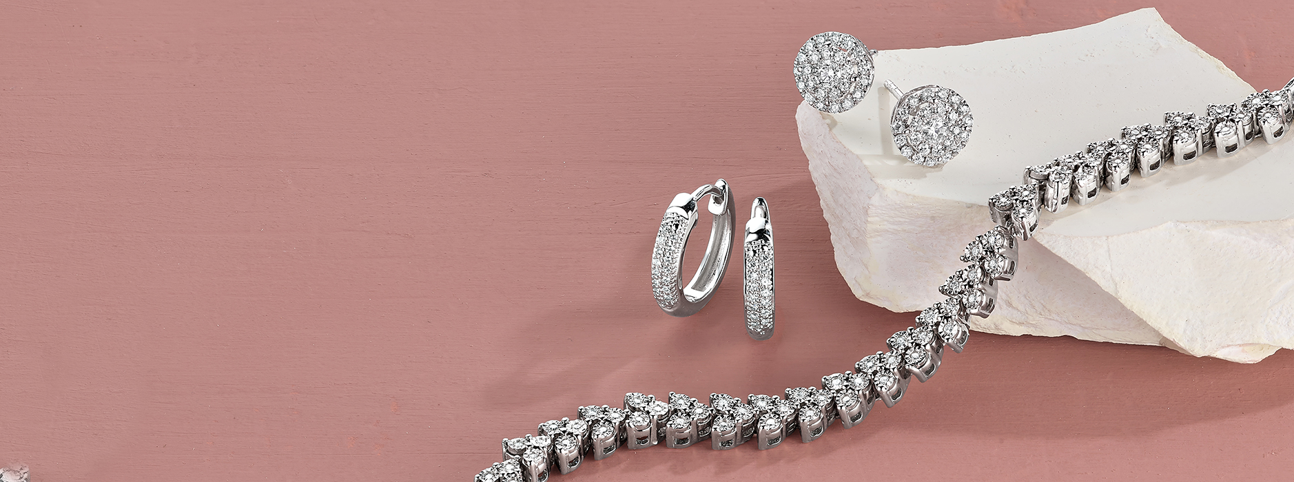 Assorted diamond jewelry. Assorted diamond jewelry.