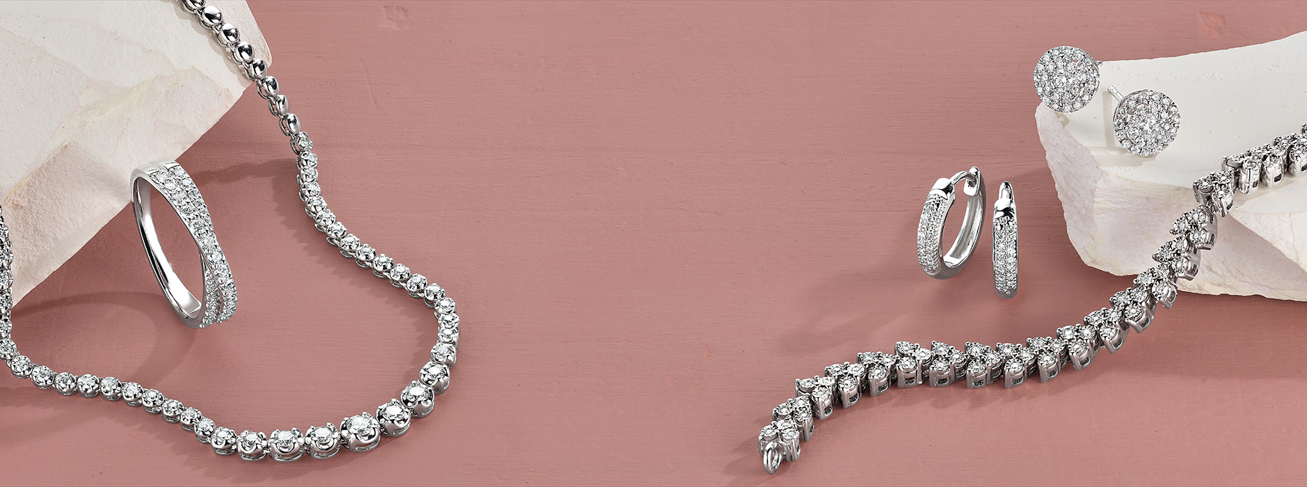 Assorted diamond jewelry. Assorted diamond jewelry.