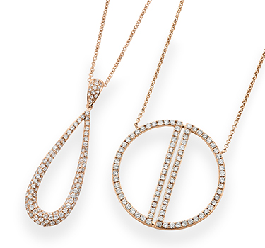 Diamond pendant and necklace