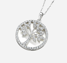 Diamond tree pendant.