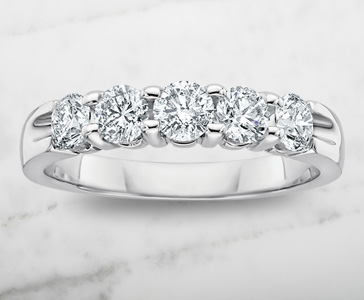 1 ct. tw. Diamond Anniversary Ring in 14K White Gold