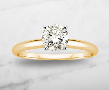 1 ct. tw. Say I Do Diamond Engagement Ring in 14K Rose and White Gold